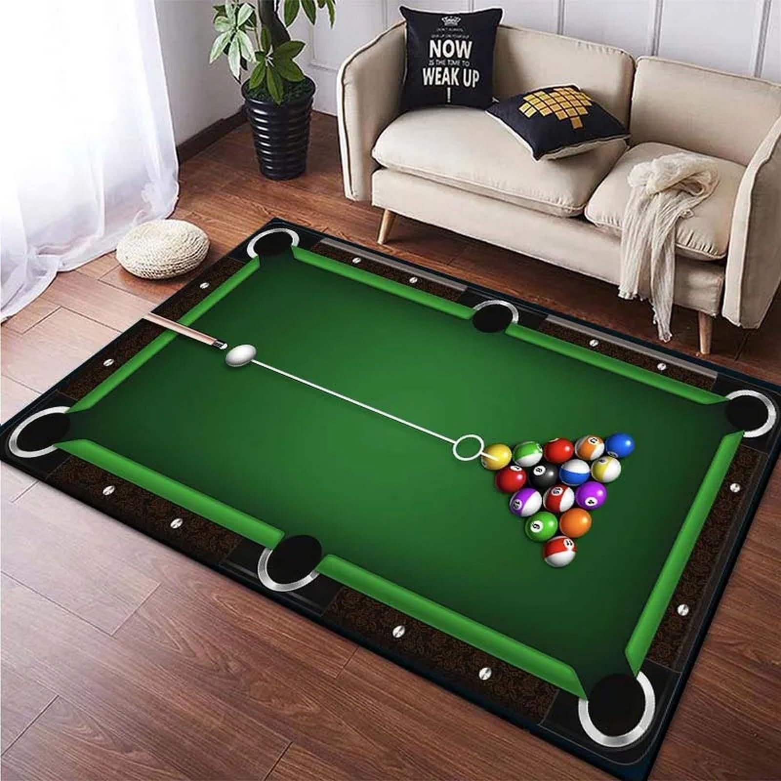 Billiards Area Rug, Ball Game  - đánh giá và giá Outdoor Sport Club