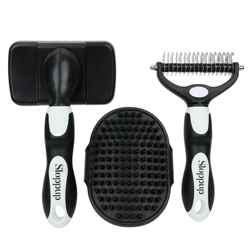 NEW HOT In Stock-3PCS For Dogs - đánh giá và giá Grooming Kit Horse