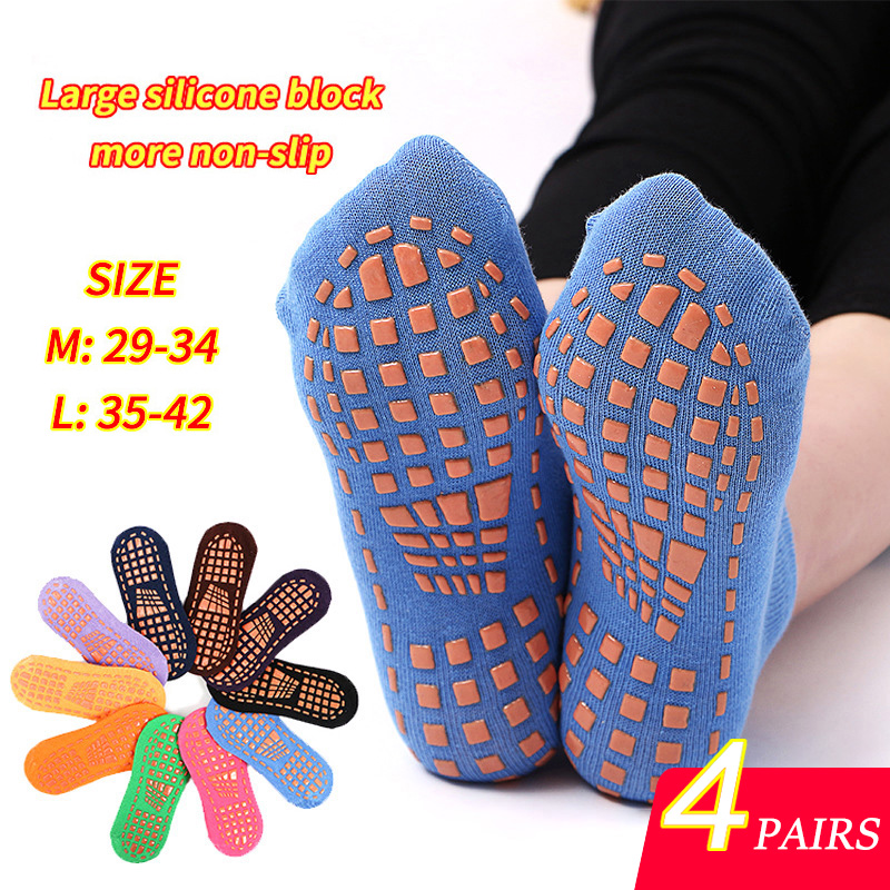 4 Pairs Yoga Pilates Trampolin - đánh giá và giá Trampoline Park Sock