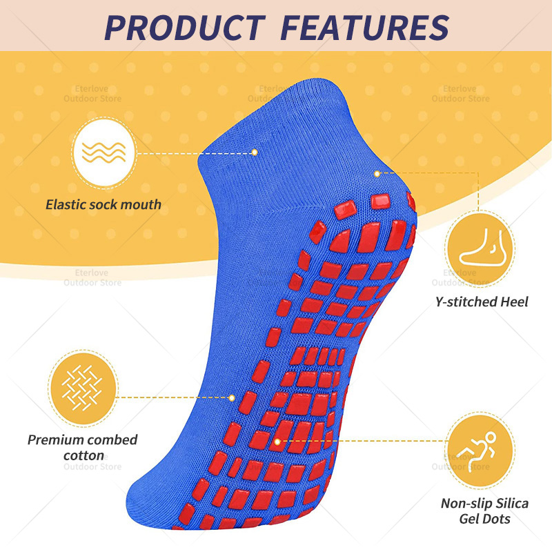4 Pairs Yoga Pilates Trampolin - đánh giá và giá Trampoline Park Sock