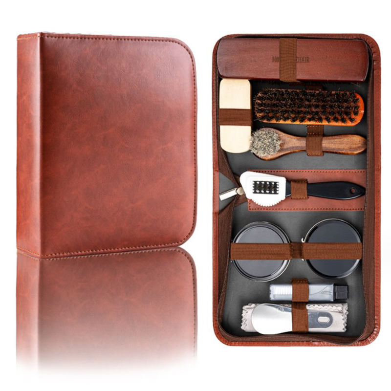 HorseHair Shoe Brush Set Leath - đánh giá và giá Grooming Kit Horse