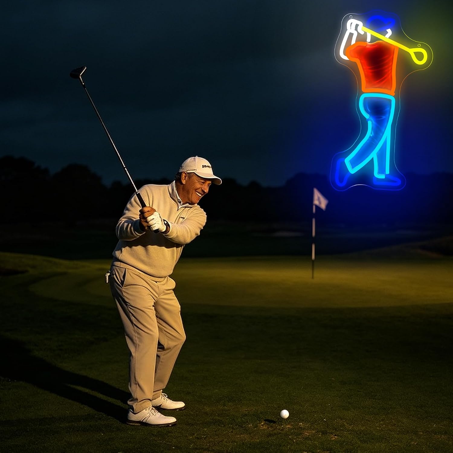 Golfer Swing Neon Sign USB Pow - đánh giá và giá Outdoor Sport Club