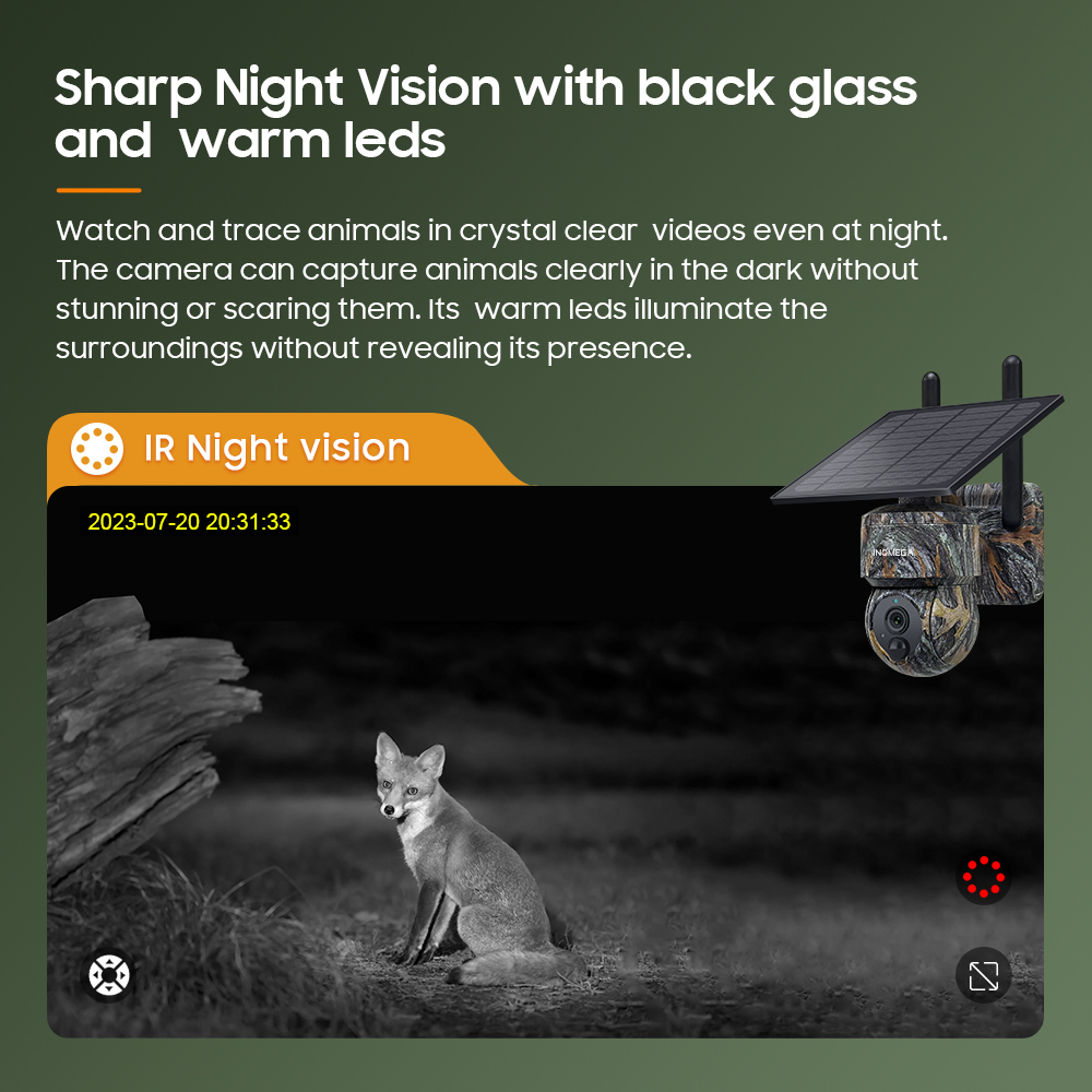 INQMEGA 5MP 4G / WIFI Solar Wi - đánh giá và giá Outdoor Sport Camera