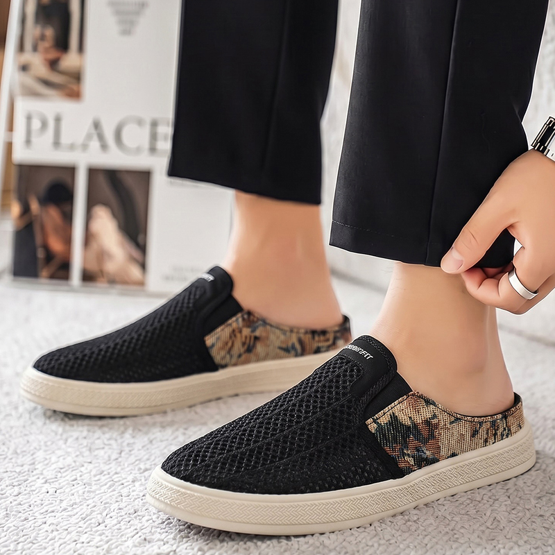Summer men's perforated mesh s - đánh giá và giá Outdoor Sports Leisure