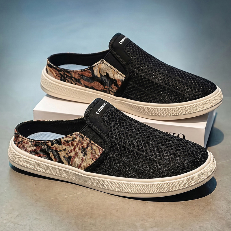 Summer men's perforated mesh s - đánh giá và giá Outdoor Sports Leisure