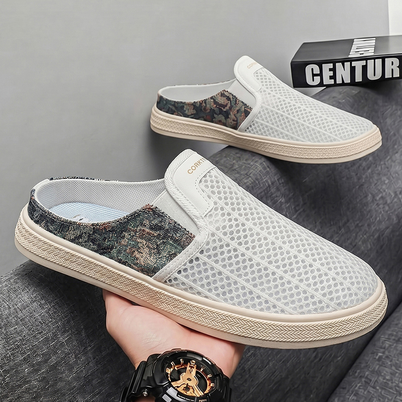 Summer men's perforated mesh s - đánh giá và giá Outdoor Sports Leisure