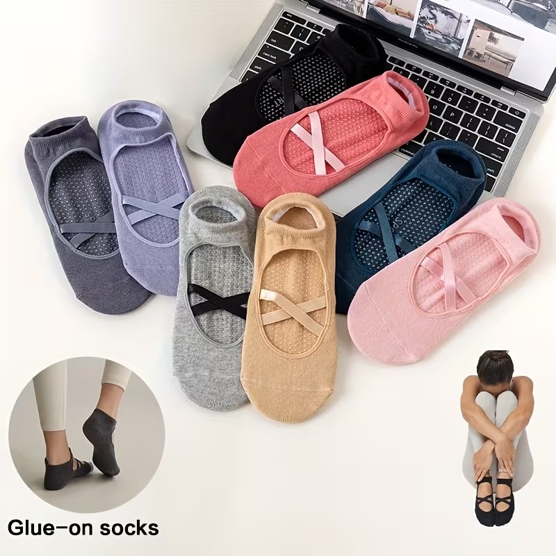 1-2 Pairs Women's Non-Slip Yog - đánh giá và giá Trampoline Park Sock