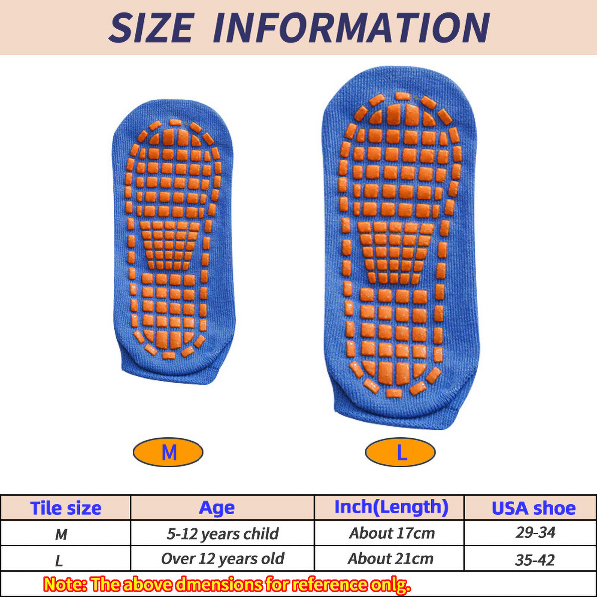 1/4 Pairs Unisex Silicone Non  - đánh giá và giá Trampoline Park Sock