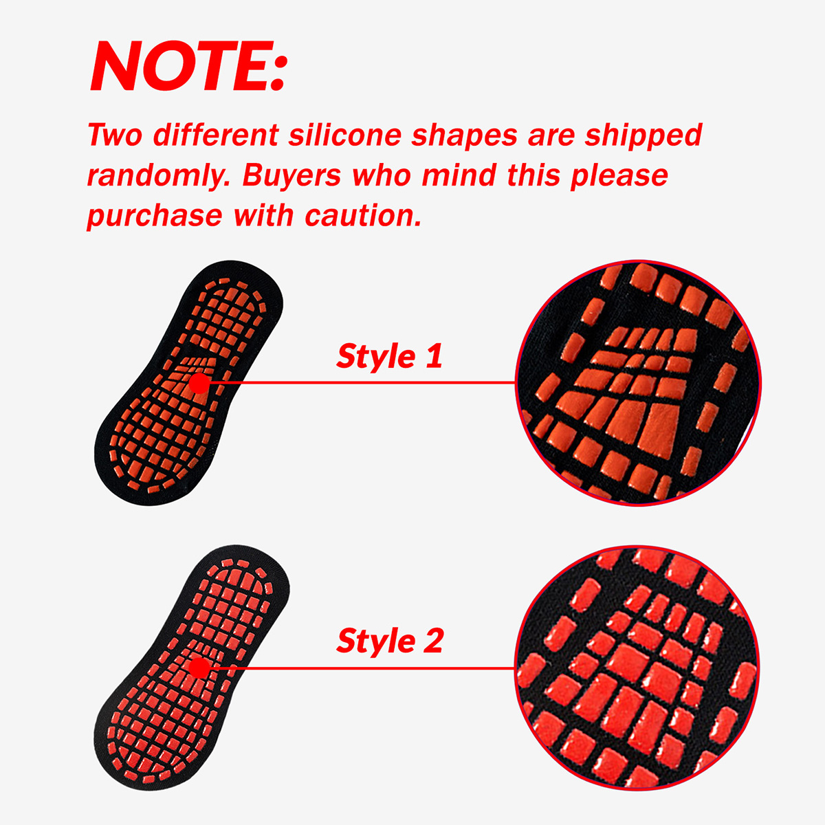 1/4 Pairs Unisex Silicone Non  - đánh giá và giá Trampoline Park Sock