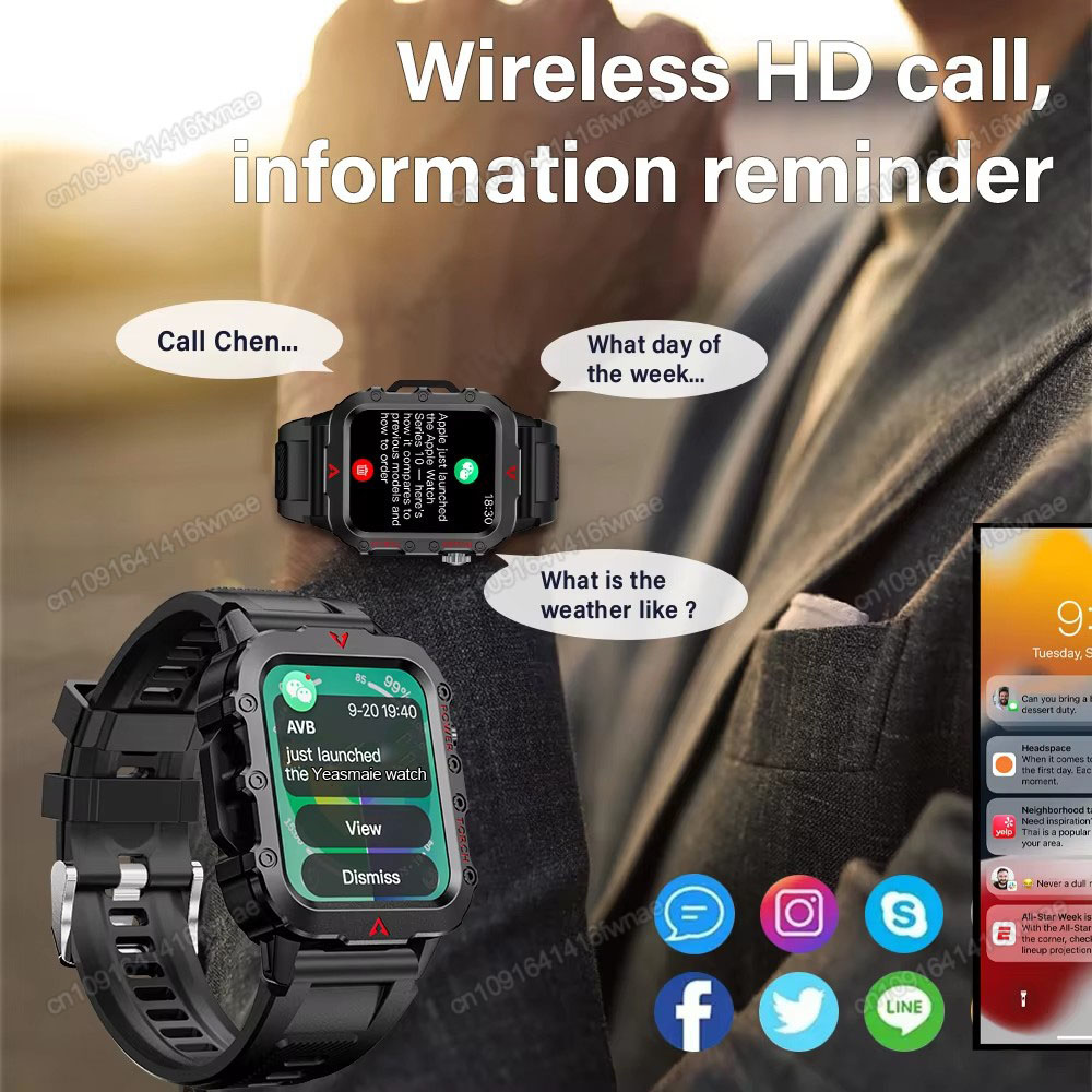 New Men's Smart Watch LED Flas - đánh giá và giá Outdoor Sport Day