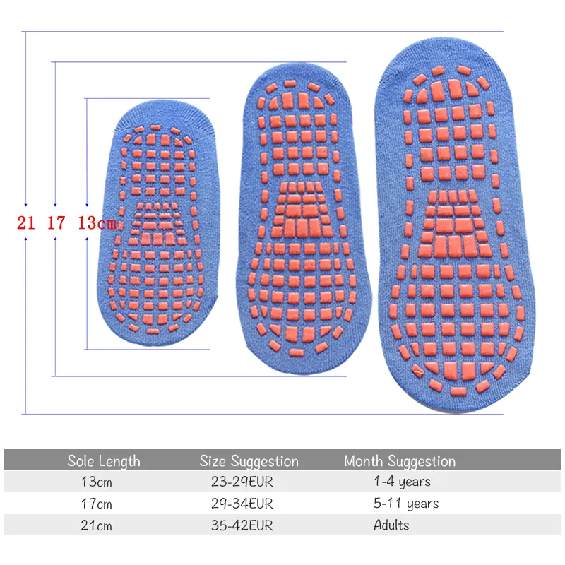 Children Adults Anti-Slip Sock - đánh giá và giá Trampoline Park Sock