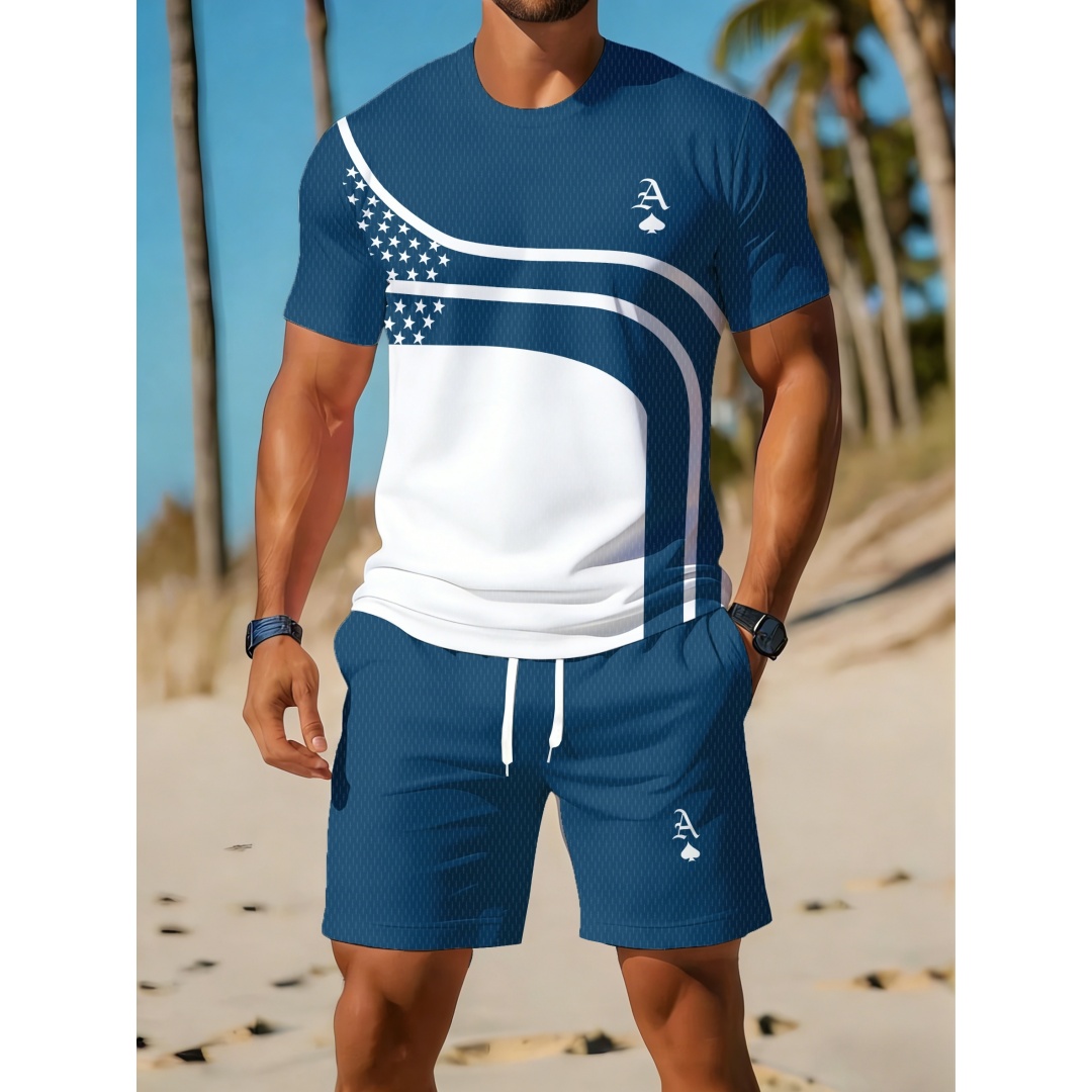 Summer Men's Casual Trendy Cur - đánh giá và giá Outdoor Sport Outfit