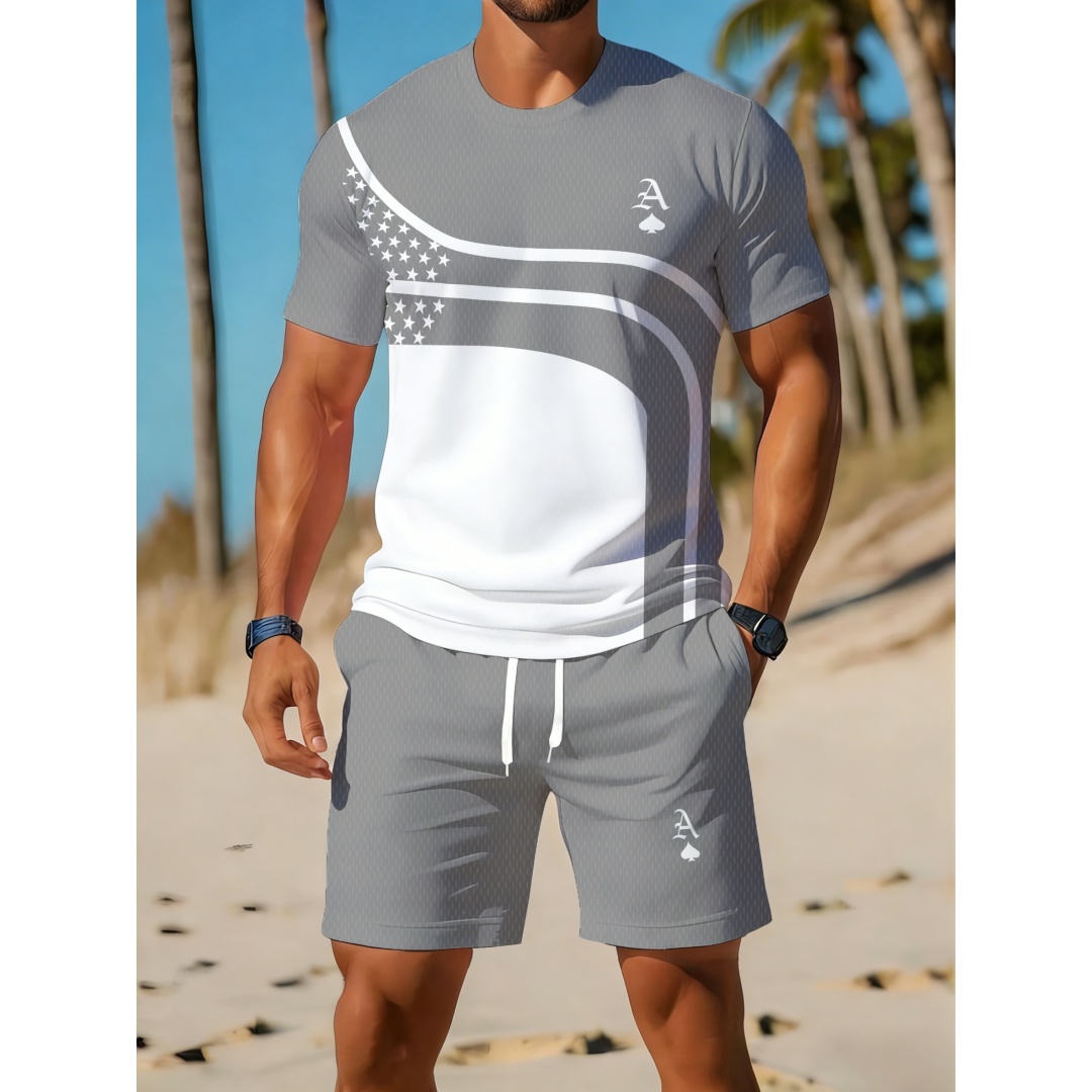 Summer Men's Casual Trendy Cur - đánh giá và giá Outdoor Sport Outfit