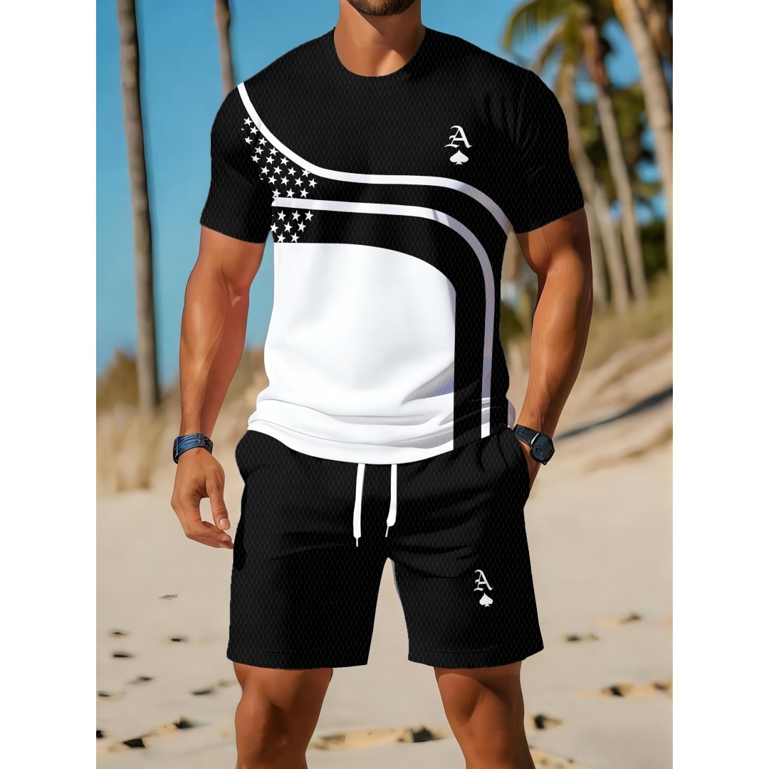Summer Men's Casual Trendy Cur - đánh giá và giá Outdoor Sport Outfit