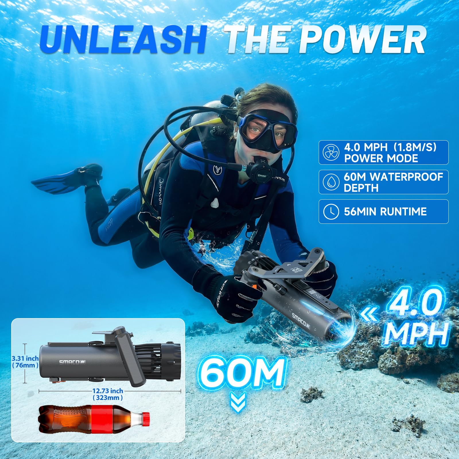 SMACO Underwater Scooter Dual  - đánh giá và giá Outdoor Sports Leisure