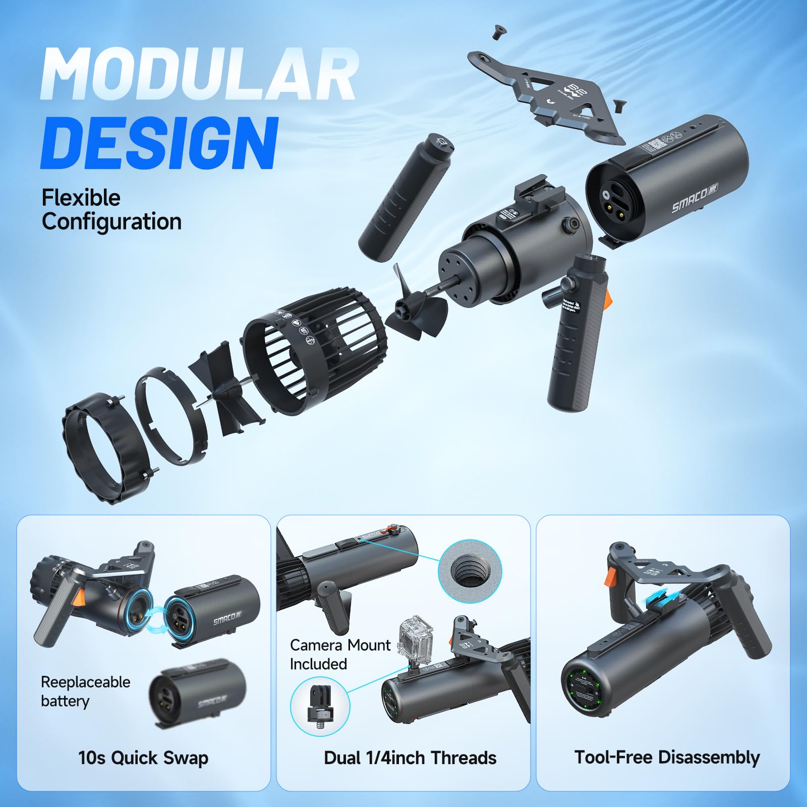 SMACO Underwater Scooter Dual  - đánh giá và giá Outdoor Sports Leisure