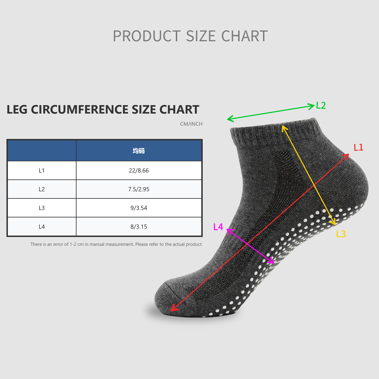 1pair/4pairs Black White Gray  - đánh giá và giá Trampoline Park Sock