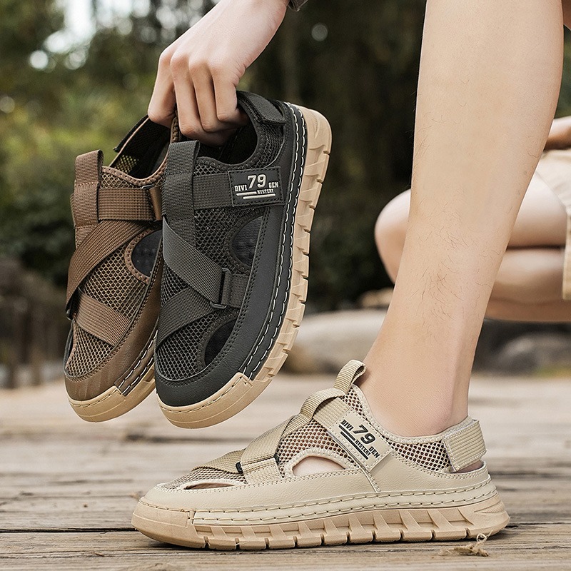 Mens Sandals Summer Mesh Breat - đánh giá và giá Outdoor Sport Outfit